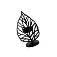 thumbnail image 2 of Candelabro con forma de hoja, candelero con soldadura de hierro, candelabro para decoración del hogar, negro, tipo A Inevent HA002256-02, 2 of 6