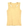 thumbnail image 2 of UACY Girl Cotton Sleeveless Shirt Strap Racerback Athletic Tank Top Toddler Summer Comfy Top Kid Girls Soft Yoga Casual Undershirt (Yellow, 11-12 Years), 2 of 9