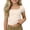 Beige#9527, variant on Toddler Girls Short Sleeve Crop Tops Solid Ribbed Base T-Shirts Slim Tee Tops, Sizes 4-5 Years