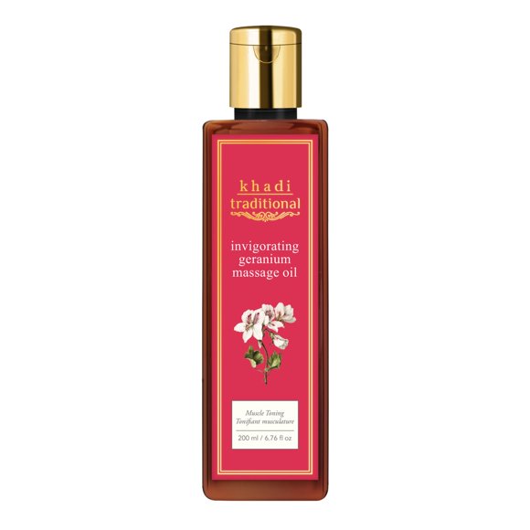 Khadi Traditional Geranium Massage Oil