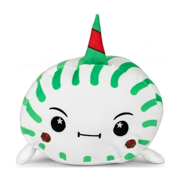 Moosh-Moosh Holiday Christmas 12 Inch Stuffed Animal Plush Toy Spearmintie the Narwhal Mint