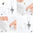thumbnail image 6 of Butterfly Cremation Jewelry for Ashes - Cross Urn Necklace for Women Men Crystal Cross Religious Memorial Urn Locket for Loved One Ashes, 6 of 7