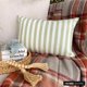 thumbnail image 4 of Funda de almohada lumbar navideña a rayas, 30 x 66 cm, de algodón verde, con cuadros y rayas navideñas, para sofá, hotel, sala de estar y dormitorio - Lush Lines Verde, 4 of 8