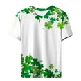thumbnail image 4 of Fvwitlyh Blouses pour Femmes Couple Chemise Femmes Décontractée Impression de la Saint-Valentin Chemises Col Rond Manches Courtes Tee Tops Tunique Blouse AG,m, 4 of 5