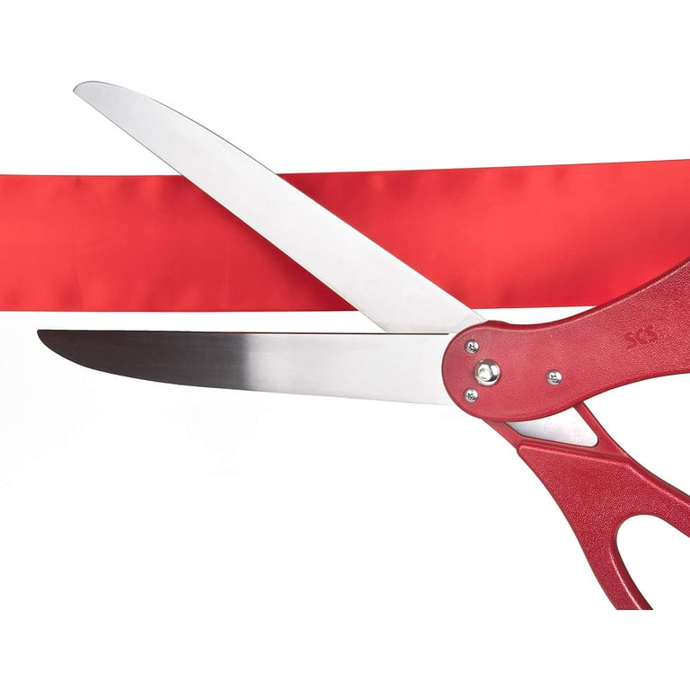 25 inch Blue Ribbon Cutting Scissors with Changeable Red Handles - Ribbon  Cutting Scissors & Grand Opening Supplies