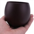 thumbnail image 5 of 5X Juego de Té de Calabaza de Yerba de Madera Hecho A Mano, de Café de Madera Natural y Agua Mate con Cuchara, Cepillo de Bombilla de Paja, 200 Ml (Profundo), 5 of 5