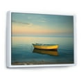 thumbnail image 2 of Designart "Azure And Lemon Boat Scene" Coastal Boat Floater Framed Canvas Wall Art, 2 of 5