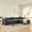 Grey, variant on AUU 108" Modular L-Shape Boneless Cloud Sectional Sofa, Deep Seat Sponge Compression Sofa Bed with Removable Backrest, No Assembly Required, Fold-Out Sleeper for Living Room