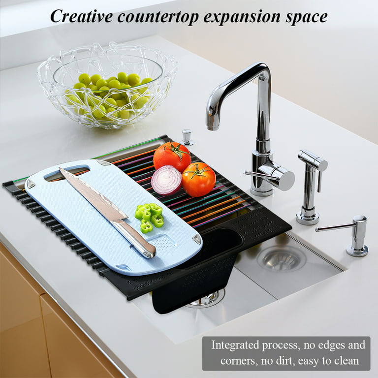 Kitchen Countertop Dish Drying Mat Washstand Anti-splash Sink