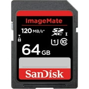SanDisk ImageMate SD UHS-1 Memory Card - 120MB/s, C10, U1, Full HD, SD Card - SDSDUN4-064G-AW6KN