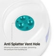 thumbnail image 4 of Microwave Plate Cover with Adjustable Steam Vent Hole, BPA-Free Transparent Anti-Splatter Guard Plastic Lid (12 inch), 4 of 7