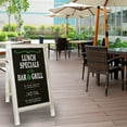 thumbnail image 6 of Excello Global Products 40" x 20" Wooden A-Frame Chalkboard - White Finish - EGP-CKB-0005, 6 of 9