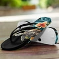 thumbnail image 3 of Uourmeti Flip Flops for Women Shower Boho Sea Turtle Yoga Mat Comfy Footbed Non Slip Summer Beach Sandals, Size 5, 3 of 7