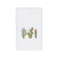 thumbnail image 2 of Authentic Hotel and Spa  Turkish Cotton Cactus Embroidered White Hand Towel, 2 of 3