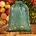 thumbnail image 6 of RBCKVXZ Christmas Gift Bag Sacks for Presents 8x12 Inch, Green Christmas Tree Snowman Deer Stocking Storage Sack Present Xmas Gift Bags Party Favors Bags, 6 of 7