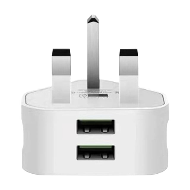 Adaptador de corriente USB de viaje de 3 puertos Cargador de teléfono móvil global Enchufe internacional del Reino Unido para iPhone y iPad