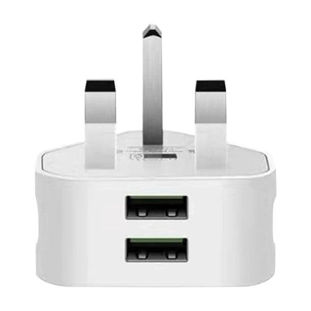 Adaptador de corriente USB de viaje de 3 puertos Cargador de teléfono móvil global Enchufe internacional del Reino Unido para iPhone y iPad