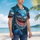 thumbnail image 3 of Fotbe Cartoon Cute Shark Camisa Hawaiana para Hombre Unisex – Camisa Casual de Verano con Botones de Manga Corta de Algodón y Lino,XX-Large, 3 of 7