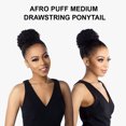 thumbnail image 3 of Ebo Instant Pony Synthetic Heat Resistant Draw String Ponytail Afro Puff Medium ( SM2/BG Dark Brown / Burgurndy ), 3 of 6