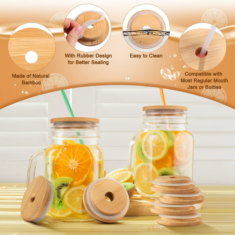 Bamboo Jar Lid - With Hole