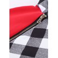 thumbnail image 4 of POGLIP Femmes Arbre de Noël à Carreaux Motif Asymétrique Zip Sweat à Capuche, 4 of 6