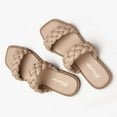 thumbnail image 2 of Weestep Women Braided Flat Slip on Slide Sandal, 2 of 7