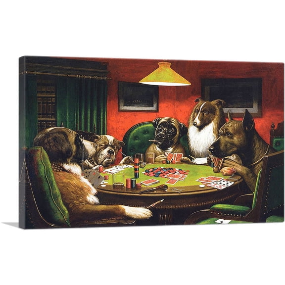 ARTCANVAS A Bold Bluff 1904 Canvas Art Print by Cassius Marcellus Coolidge - Size: 26" x 18" (1.50" Deep)