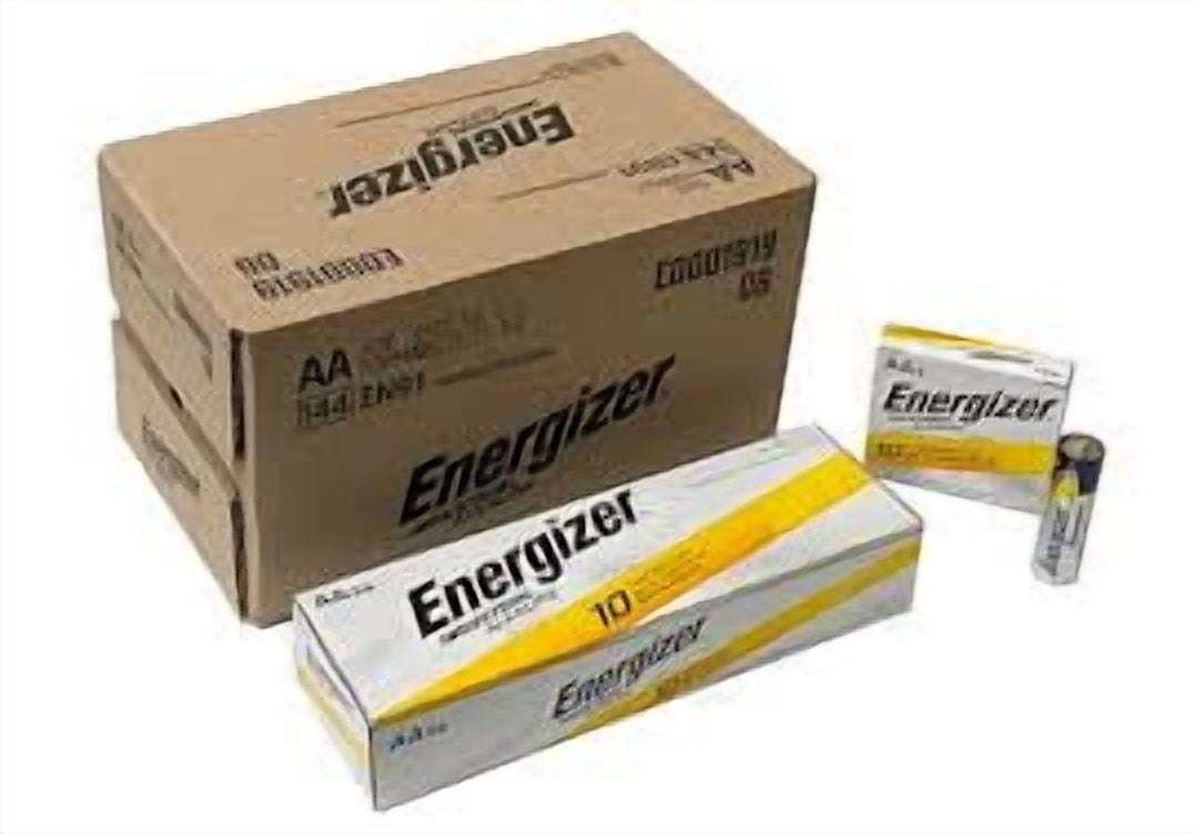 144 Pieces Energizer Industrial AA Alkaline Batteries EN91, LR6 1.5V