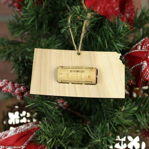 Kansas Wine Cork Holder Ornaments