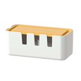 thumbnail image 3 of veasfak Cable Cord Organizer Hider Insulated Desktop Wire Management Concealer for Power Short White, 3 of 9