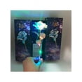 thumbnail image 4 of 24k Chrismas Rose with Light Girlfriend Gifts,Artificial Flowers Rose for Wedding New Year Decoration, 4 of 9