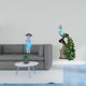 thumbnail image 2 of Elegante Figura De Geisha Asiática Estilo Kabuki Con Pavo Real, Ideal Para Dormitorio, Oficina, Sala De Estar, Casa De Campo, Casa De Muñecas, Estantería O Decoración Del Hogar., 2 of 8