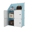 thumbnail image 1 of Gabinete organizador plástico 4 cubos mueble Modular UTILISIMO Azul, 1 of 5