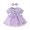 Purple, variant on Tisuna Cute Dress For Baby Girls Butterfly Print Short Sleeve Crew Neck Dresses Stylish Fashion Girls Summer Tutu Dress With Headband Purple Size 9-12 Months