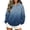 Blue, variant on Women's Leopard Print Gradient Hoodie, Long Sleeve Loose Pullover Casual Hooded Sweatshirt Top