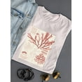 thumbnail image 3 of Antique Coral Seaweed Iv T-Shirt Women -Vision Studio Designs, Female 4X-Large, 3 of 4