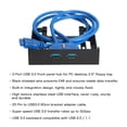 thumbnail image 3 of USB 3.0 Front Panel Hub 2 Port Expansion Bay 20 Pin to USB3.0 60cm Bracket Adapter Cable for PC Desktop 2.5, 3 of 7