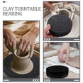 thumbnail image 3 of Luxshiny 2 Pcs Outil de Sculpture Base Rotative Plastique Noir Plateforme Ronde Rotative pour Artisans, 3 of 8