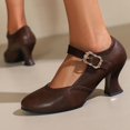 thumbnail image 4 of Mary Jane High Heels Ankle Slingback Dress Shoes for Women Party Dating with Buckle Strap, 4 of 9