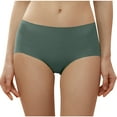thumbnail image 2 of biudgviw Panties for Women Seamless Mid Waist No Show Breathable Underwear Soft Stretchy Full Coverage Briefs, 2 of 4