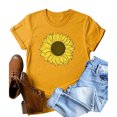 thumbnail image 2 of Gibobby Blusa Casual de Mujer Camisas mujeres Print Daily con estilo Camisa con estilo(Amarillo,G), 2 of 3