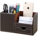 thumbnail image 1 of Multi-functional Compartments Desktop Organizer (Brown), 1 of 4