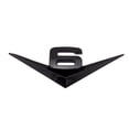 thumbnail image 1 of Transemion Easy To Install Car Sticker Emblem Badge Cool Style Durable Stylish Accessories For Car V6：Black 1Set, 1 of 6