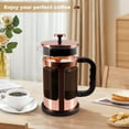 thumbnail image 5 of French Press Coffee Tea Maker Upgrade Heat Cold Resistant Thickened Glass with 4 Level Stainless Steel Filtration System Brew Coffee & Tea BPA Free, 5 of 5