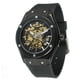 thumbnail image 2 of Reloj mecánico automático con esqueleto hueco informal de moda para hombres de estilo europeo y americano, 2 of 5