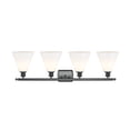 thumbnail image 2 of Innovations Lighting  Berkshire - 4 Light 38" Bath Vanity Light Matte Black Finish/Matte White, 2 of 5