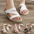 thumbnail image 6 of Beach Slip on Sandals for Women 2025 Waterproof Summer Pool Slides Wide Width Walking Slippers Indoor Outdoor, 6 of 7