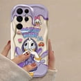 thumbnail image 5 of Disney-funda de silicona transparente para móvil, carcasa con diseño 3D de pato Donald y Daisy para Samsung Galaxy S24 Ultra S23 S22 Plus S21 S20 FE A25 A55 A35 5g, 5 of 5