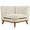 Beige, variant on Modway Engage Upholstered Fabric Corner Chair in Beige