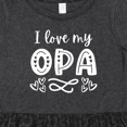 thumbnail image 4 of Inktastic I Love My Opa with Hearts Girls Toddler Dress, 4 of 5